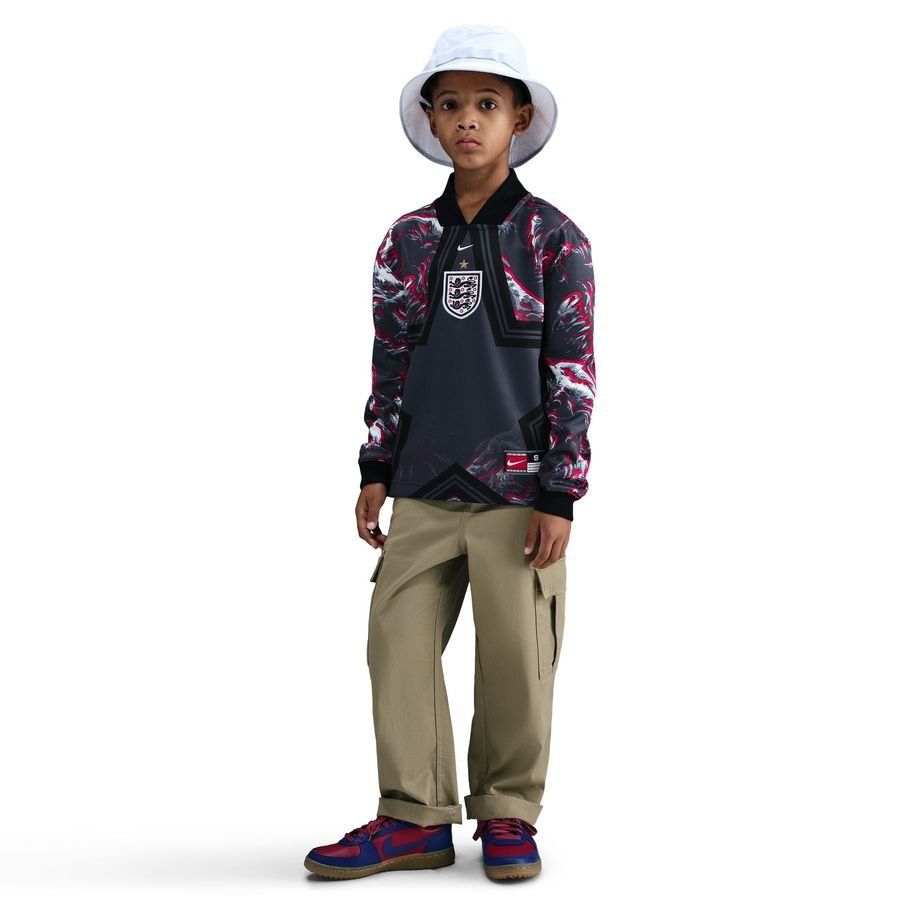 [EFKS] England Hollywood Goalkeepers Obsidian/Black/White Goalkeeper Kids Jersey