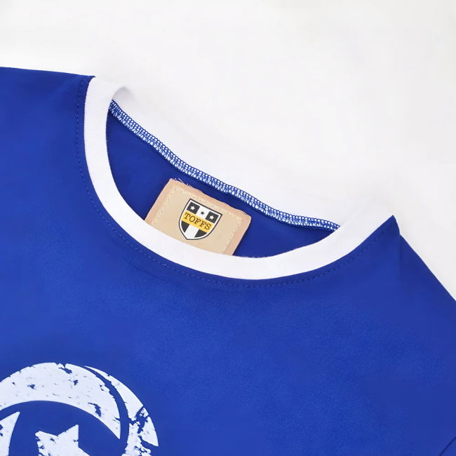 Italia T-Shirt - Royal/White Ringer Holland Worldcup Quality