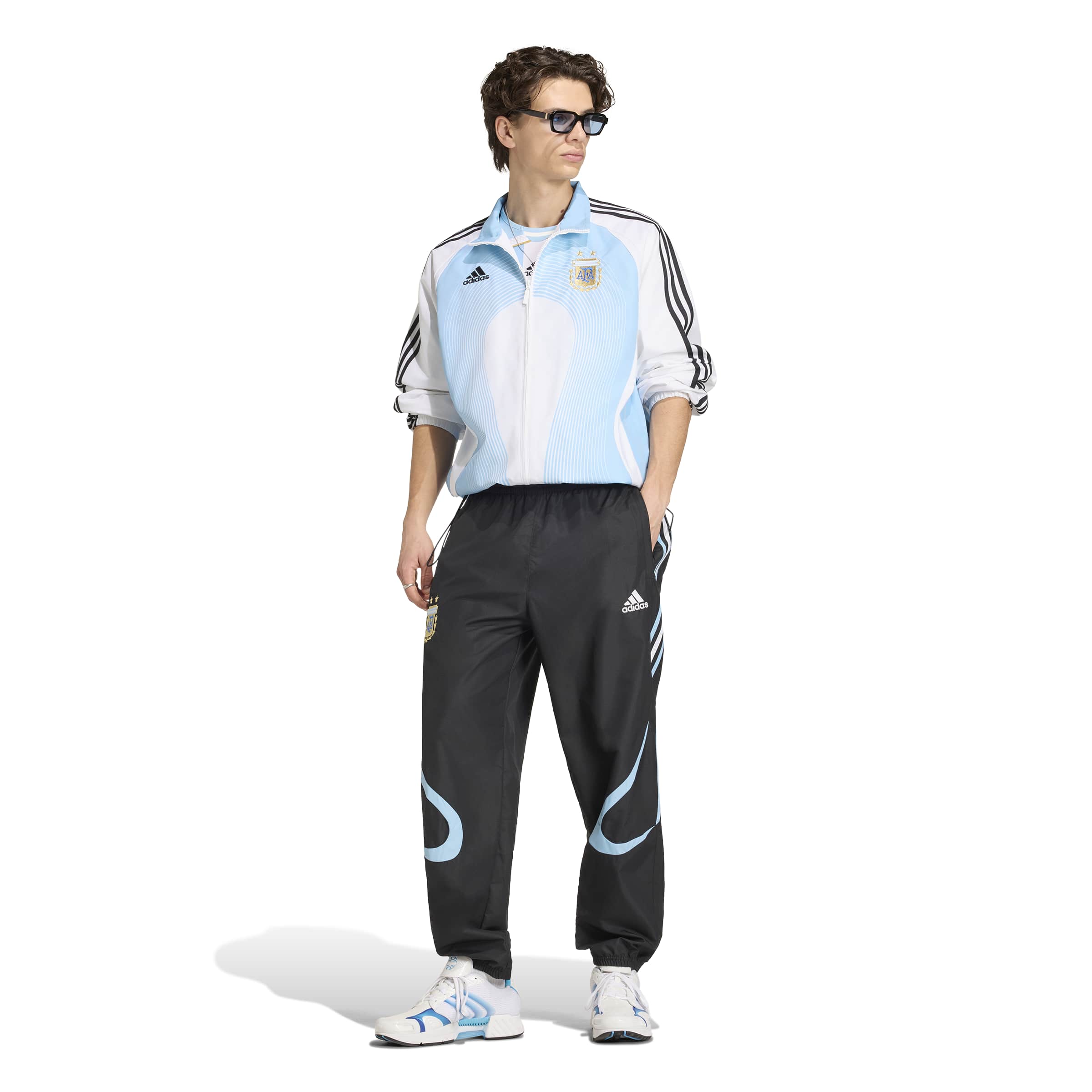 [SJH] Argentina National Team 2006 Bringback Full-Zip Track Jersey Top - White