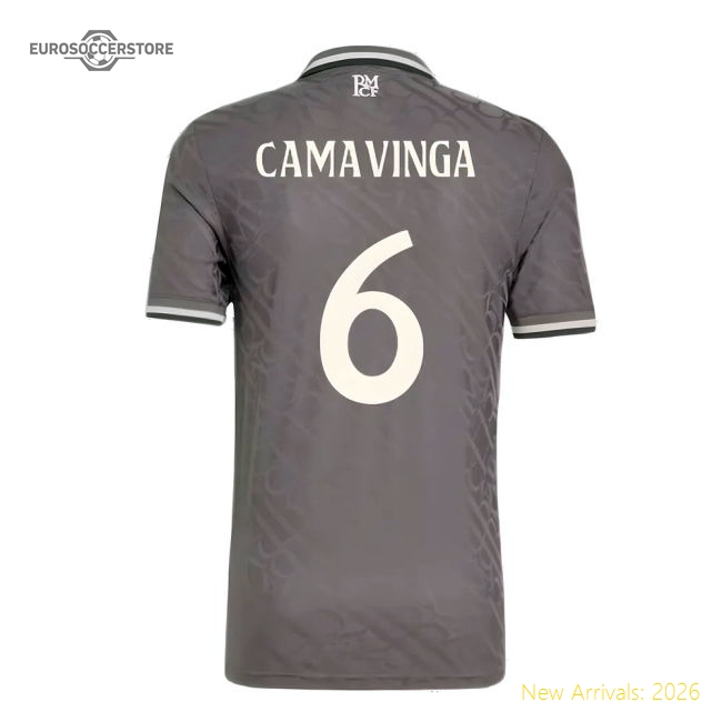Elite Third Real Madrid Camavinga Jersey Athletic Fit Performance