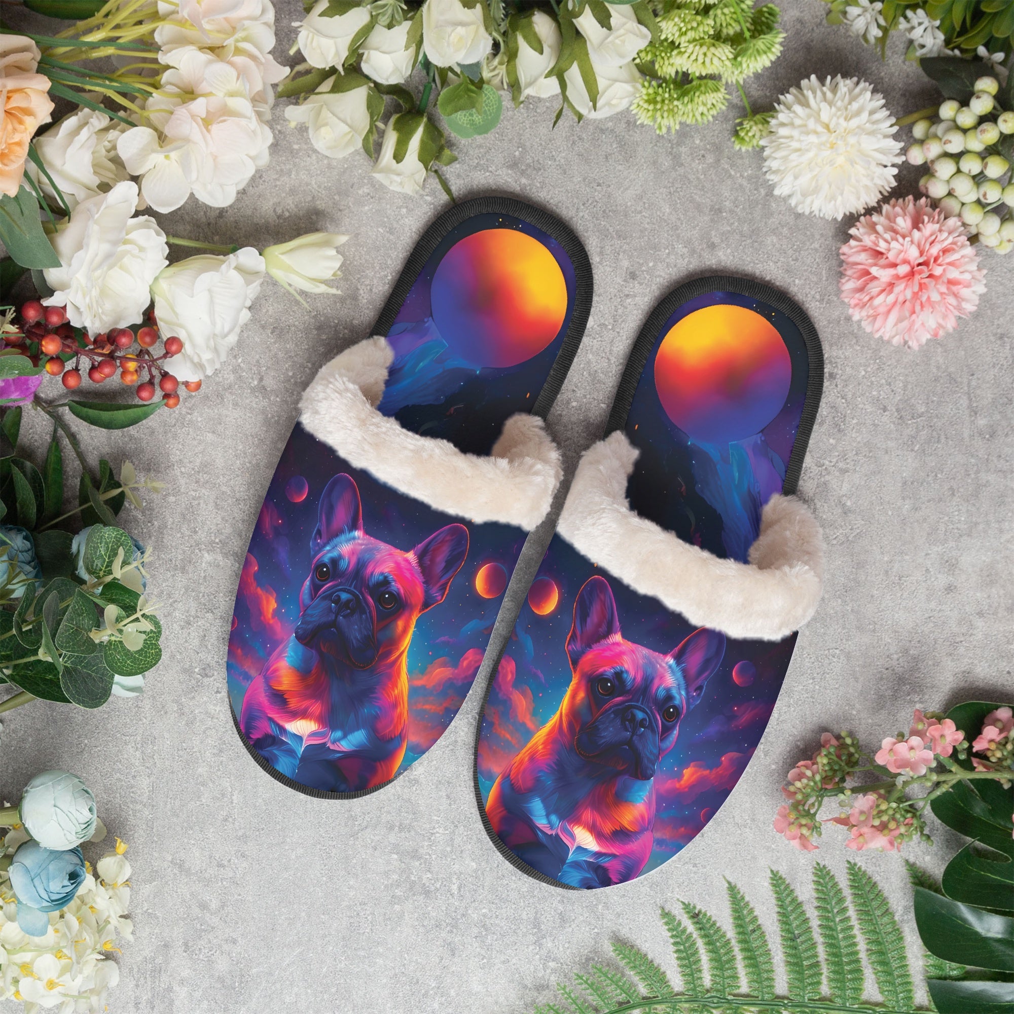 French Bulldog Maverick Cozy Winter Slippers Cozy Paw Wear