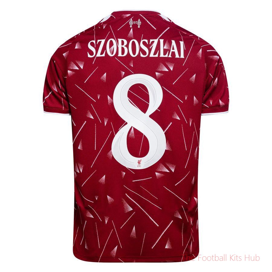 Liverpool Home Shirt 2026/27 Kids Cup Print SZOBOSZLAI 8