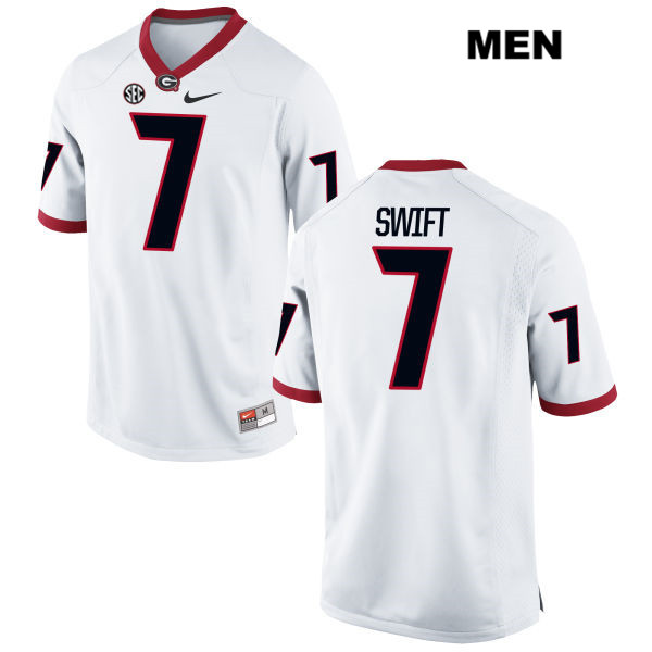 Men's Georgia Dawgs White 2024 game day None #7 official Jersey