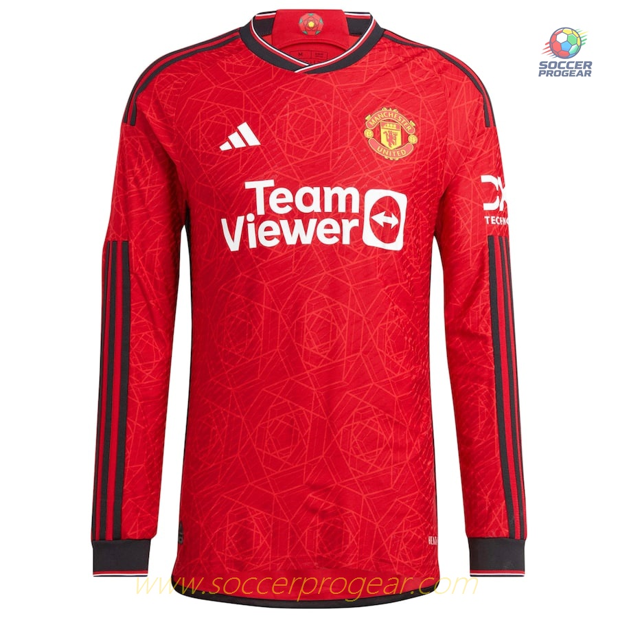 MANCHESTER UNITED English Premier League HOME JERSEY 2023 2024 LONG SLEEVE