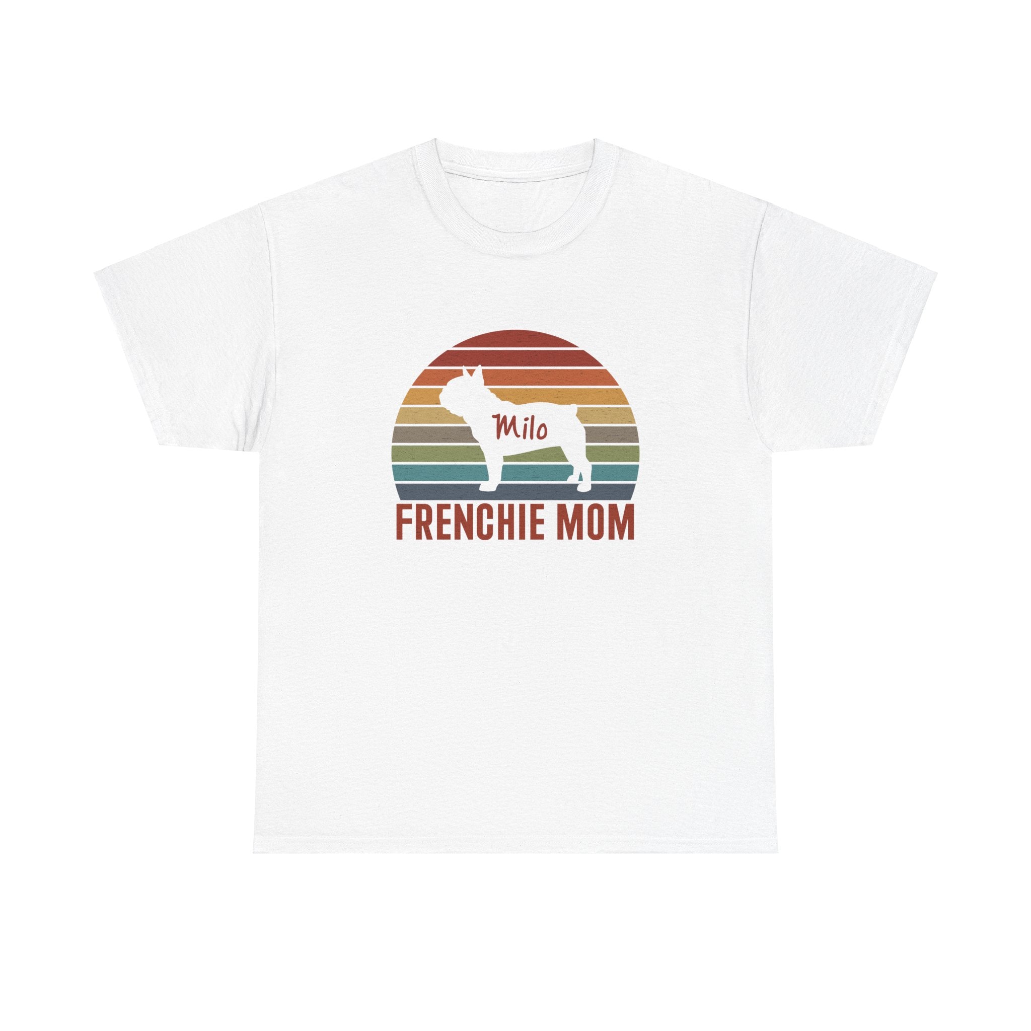 French Bulldog Frenchie Mom Custom T Shirt With Frenchie Name Durable Dog Item