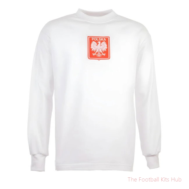 Poland 1970s White Retro Football Shirt