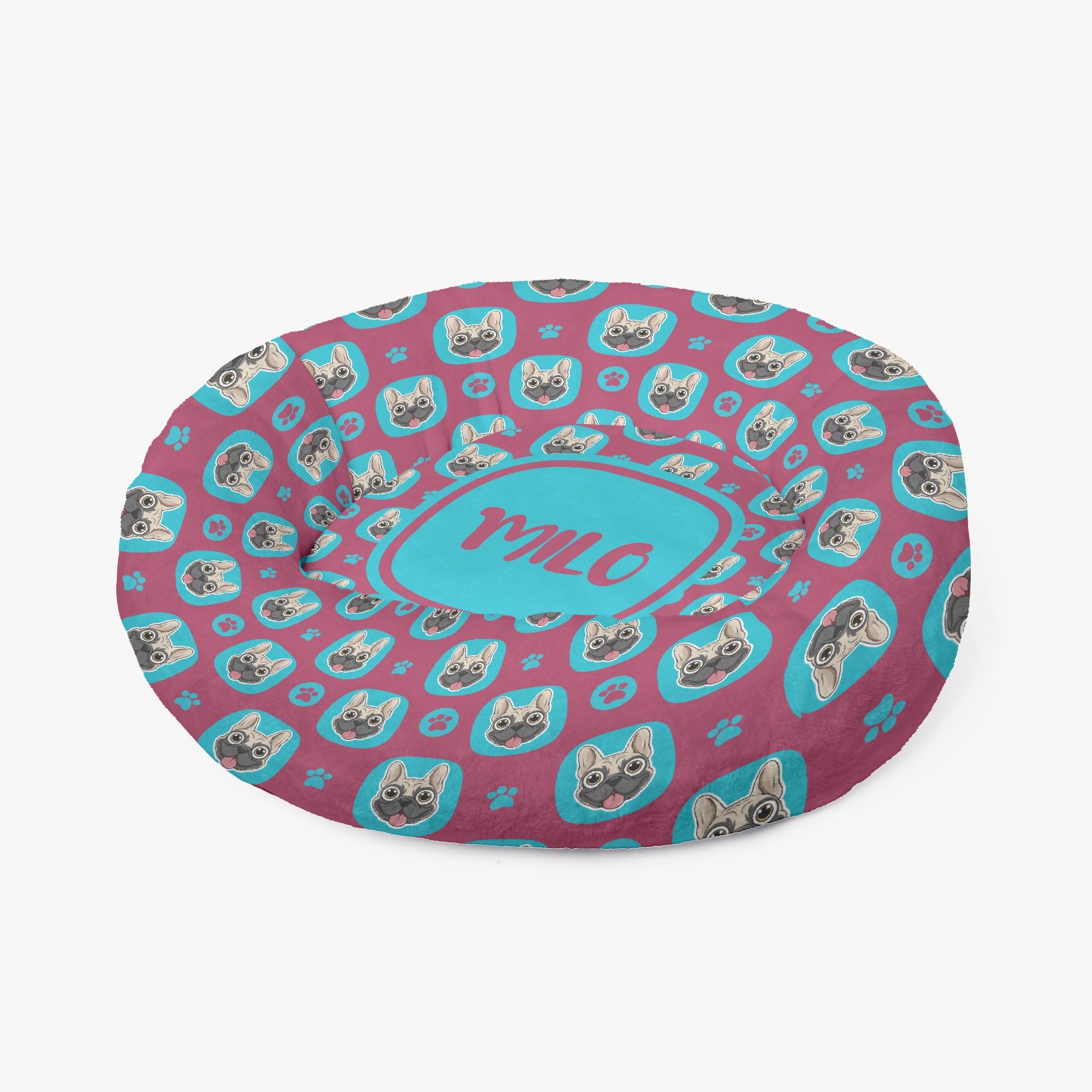 Anti-anxiety Donut Bed For French Bulldogs Outdoor Use | Safe For Paws