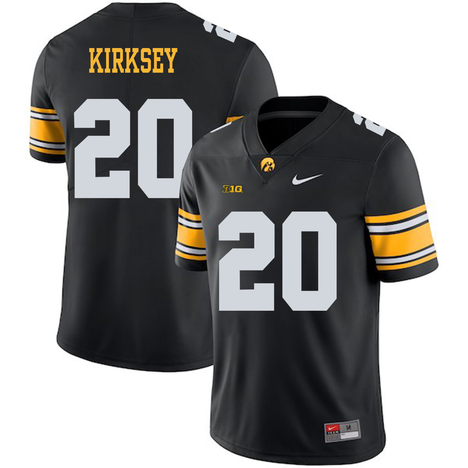 Men's None Black 2024 match worn Christian Kirksey #20 away jersey