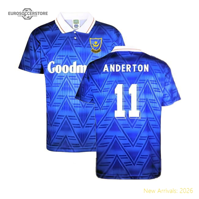 Authentic Portsmouth 1992 Fa Cup Semi Final Shirt (anderton 11)