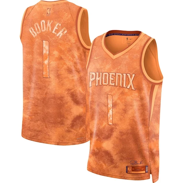 Pro-Grade Devin Booker PHX Swingman Jersey - Orange - Licensed Product