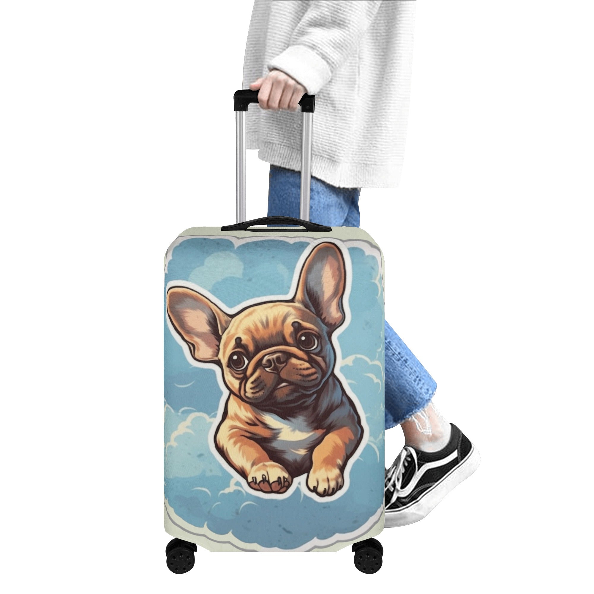 Frenchie-Fan Comfortable Buddy - Luggage Cover for Street Style Stylish