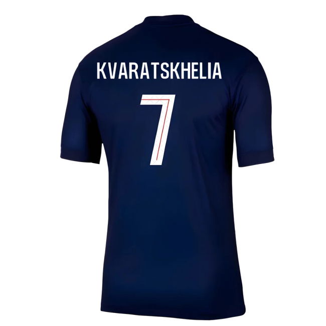 PSG Official 2025-2026 Home Shirt (Kvaratskhelia 7) | Budget Friendly