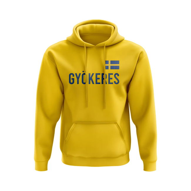 Viktor Gyokeres Sweden Name Hoody (Yellow) | Sale Price
