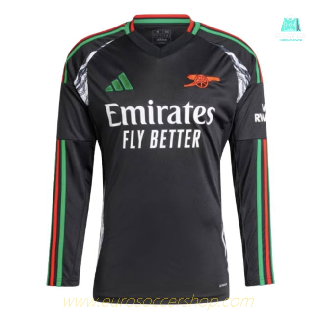 2024-2025 Arsenal Away Long Sleeve Shirt (Odegaard 8)