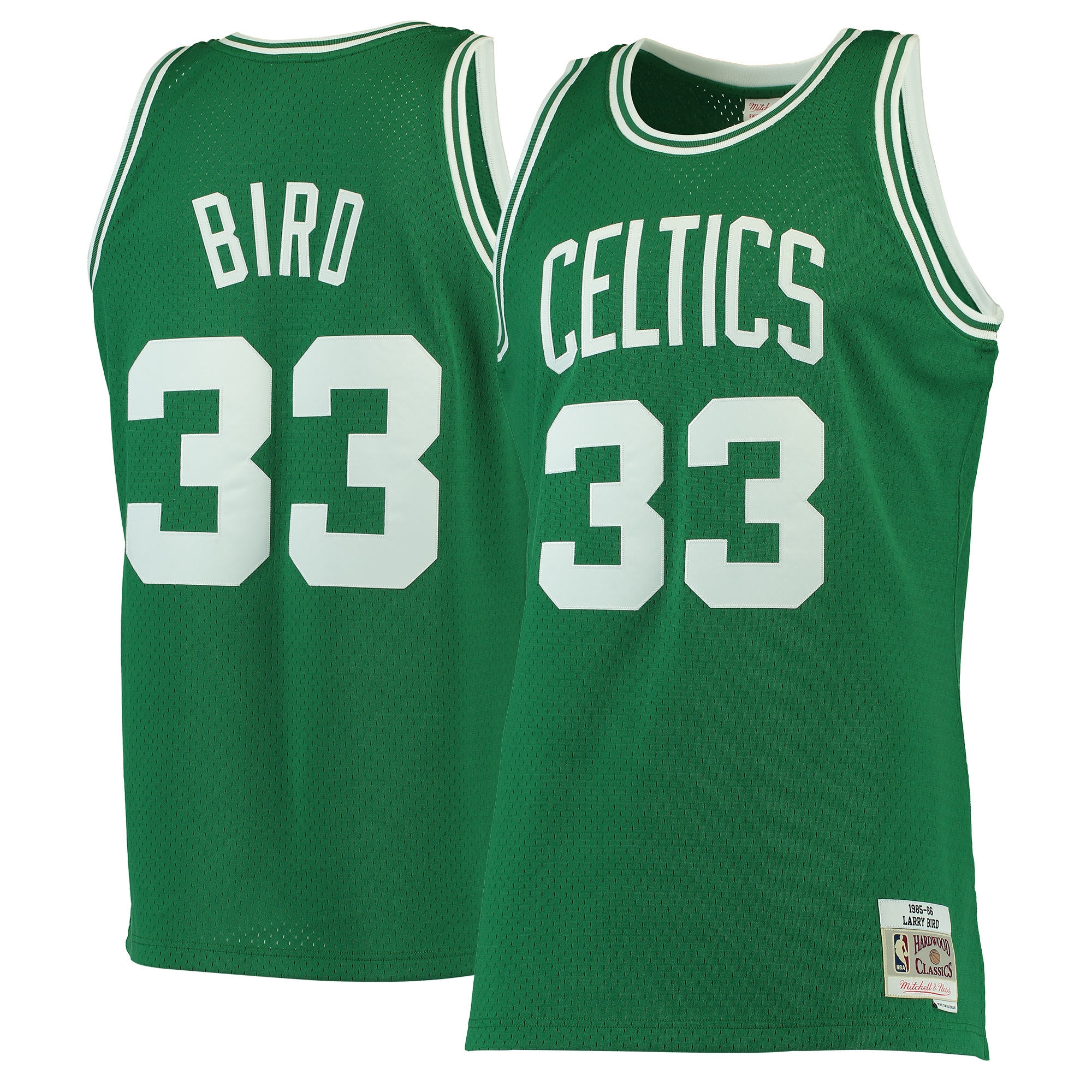 [SJH] Youth Larry Bird Boston Celtics Hardwood Classics Swingman Jersey - Kelly Green