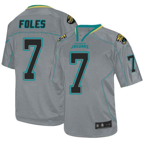 Authentic NFL J J Jaguars #7 Nick Foles Team Color Lights Out Jersey