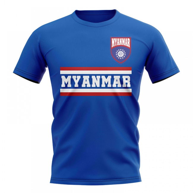 Elite Pro-Grade Myanmar Core Football Country T-Shirt (Blue)