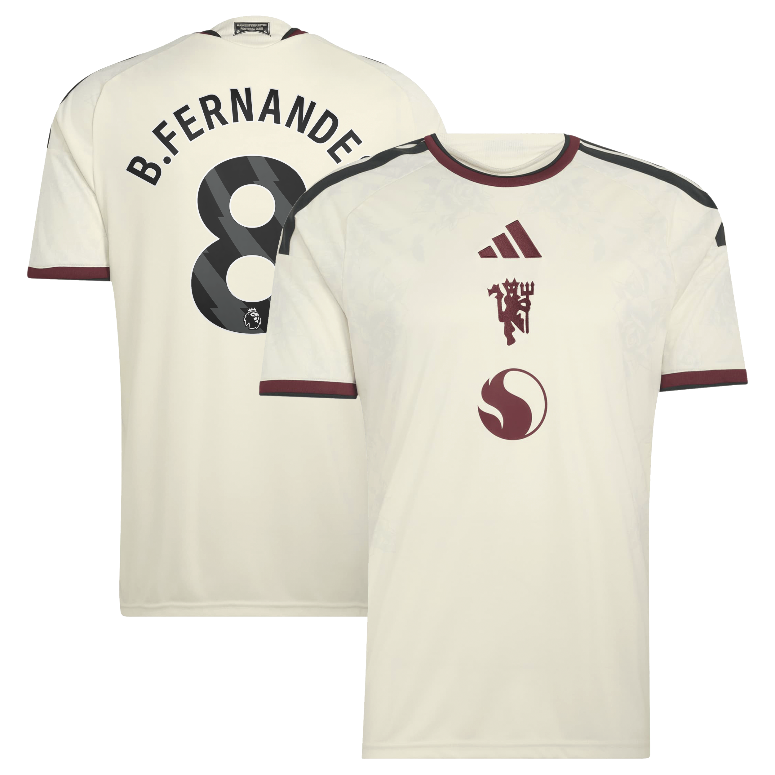 [SJH] Bruno Fernandes Manchester United 2026/27 Third Replica Jersey - Cream