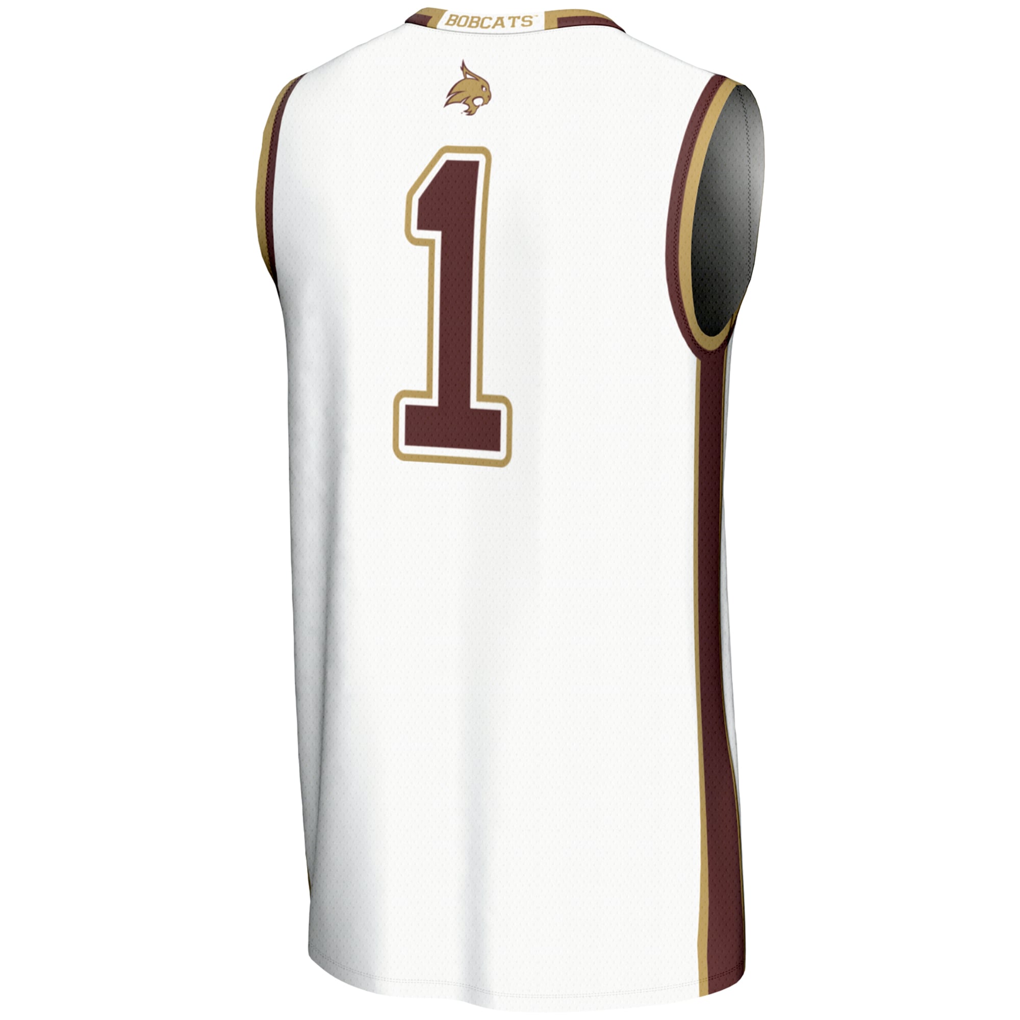 [DDG] #1 Texas State Bobcats GameDay Greats Unisex Lightweight Basketball Jersey - White