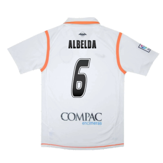 Professional-Grade Valencia 2007-08 Home Shirt ((Excellent) S) (Albelda
