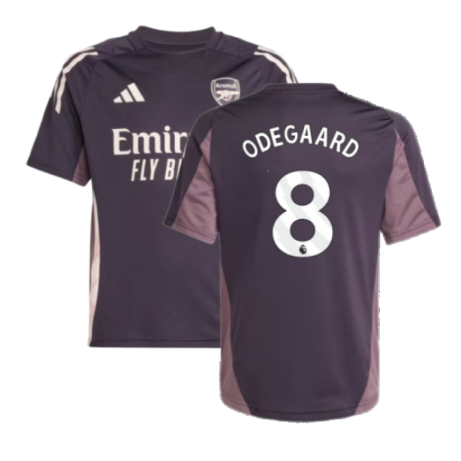 Arsenal 2024-2025 Training Jersey (Aurora Black) - Kids (Odegaard 8)