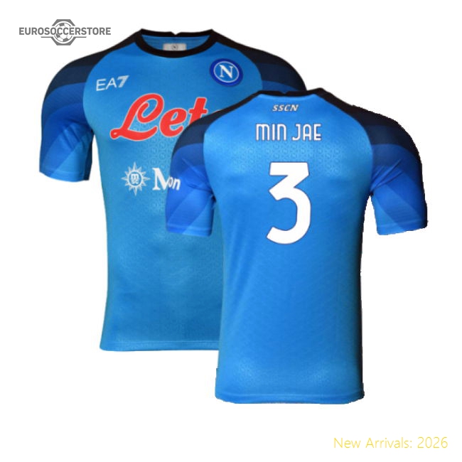 Top-grade Napoli Fc 2022-23 Player Issue Home Shirt (3xl) (min Jae