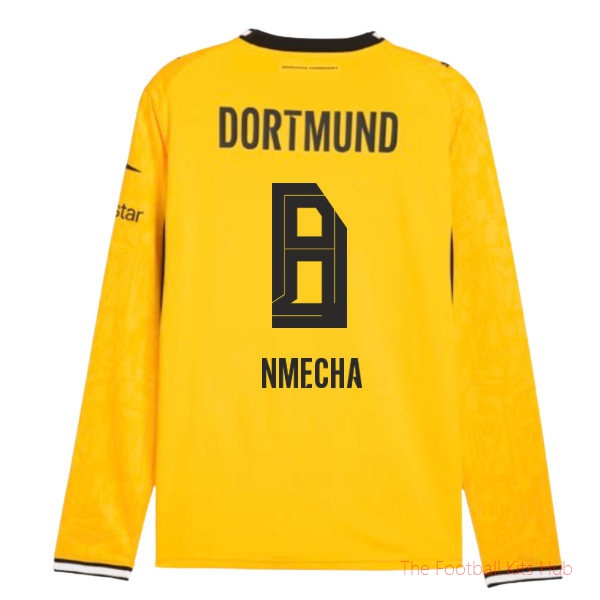 Borussia Dortmund 2026-2027 Long Sleeve Home Shirt (Nmecha 8)