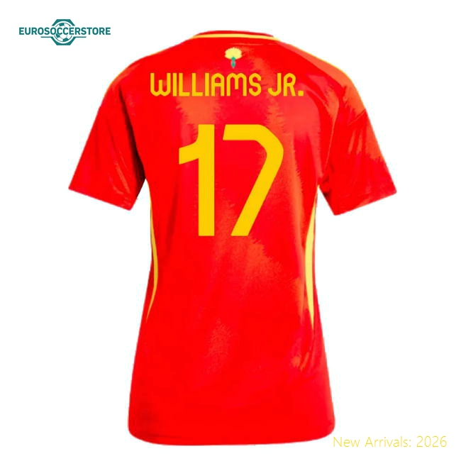 S Spain Female 2024 Home Jersey Shirt Football Fan For Football Football Fan Gear