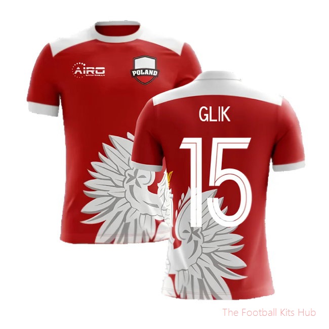 [LK] 2025/26 Poland Away Football Shirt (Glik 15)