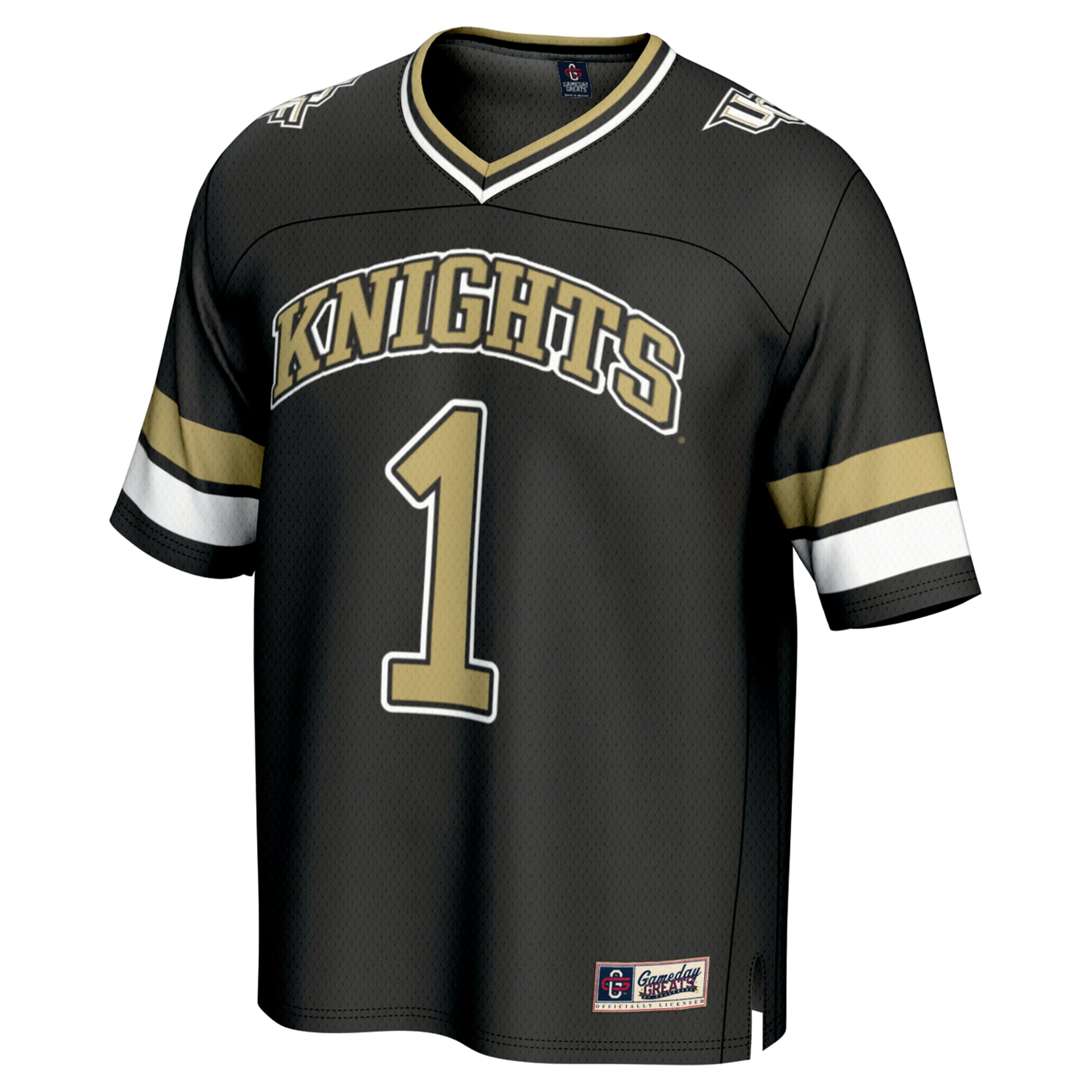Unisex #1 Black UCF Knights Lightweight Collegiate Football Fashion Jersey