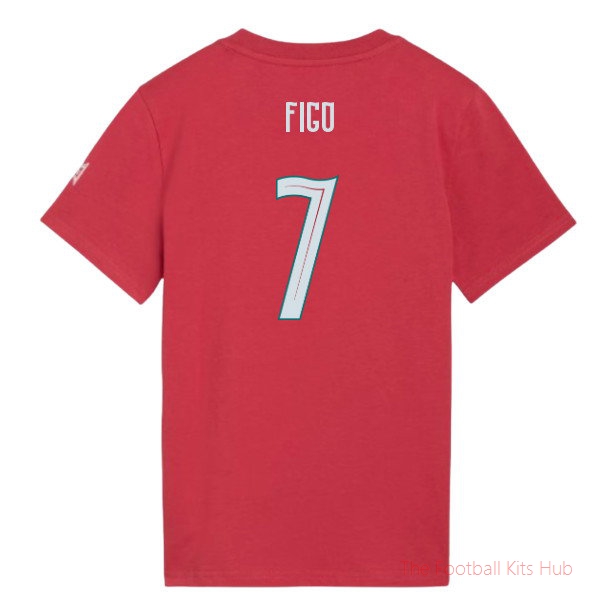 2026-2027 Portugal FtblCulture Tee (Red) - Kids (Figo 7)