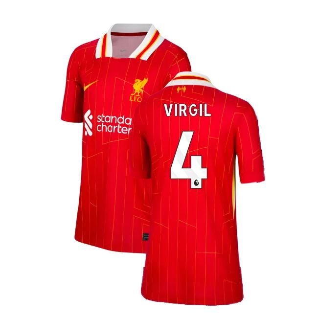 2024-2025 Liverpool Shirt (Kids) (Virgil 4) (Kids) | Premium