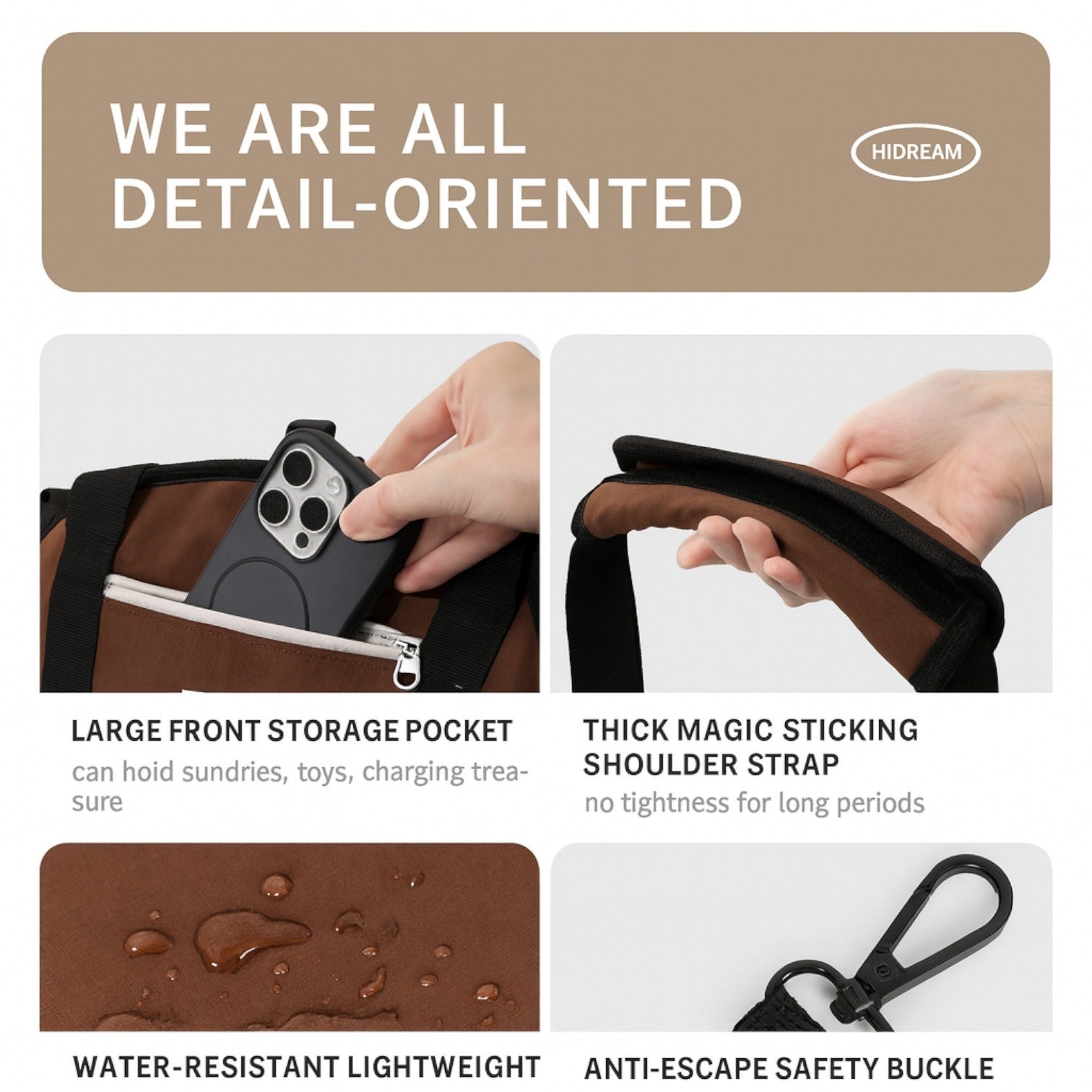 – Lightweight Oxford Dog Backpack Carrier Outdoor Use | Durable Build