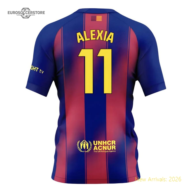 Match-ready Home Barcelona Alexia Jersey 2025-2026 Breathable