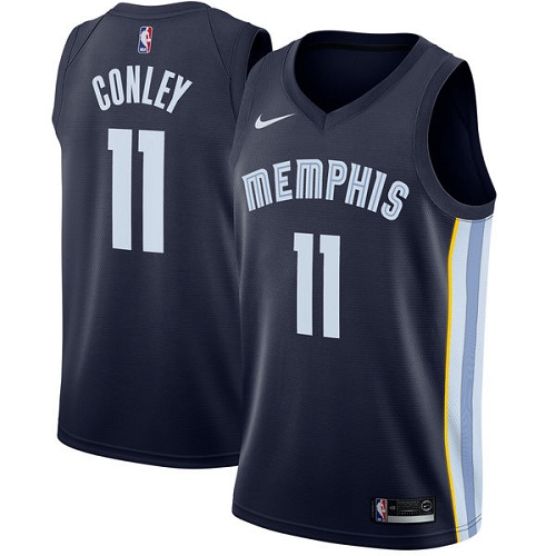 Grizzlies #11 Mike Conley Premium 2024 Icon NBA Jersey - Blue Swingman