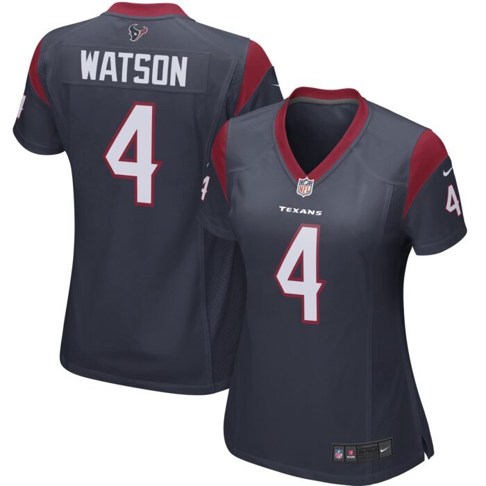 None Deshaun Watson Team Captain HOU Texans Premium Jersey Football Ap