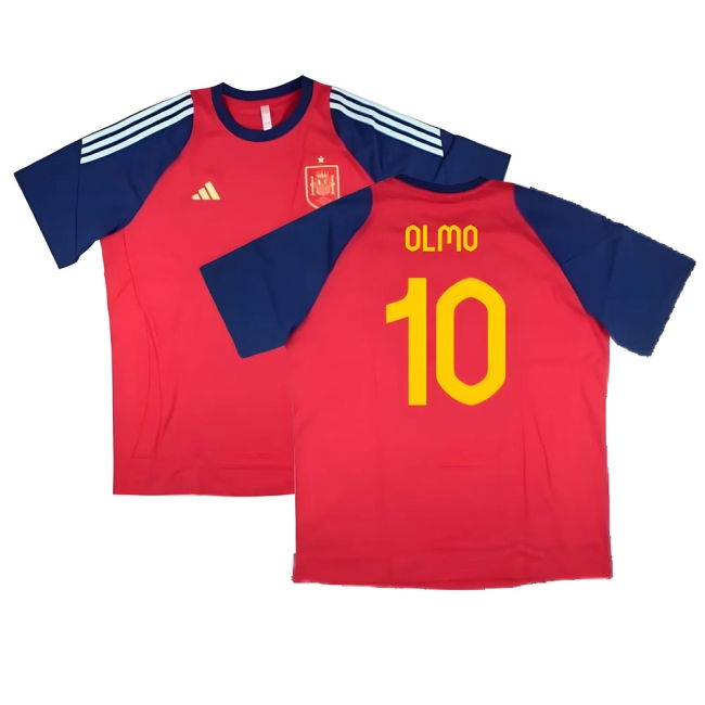 2024-2025 Spain Training Tee (Red) (Olmo 10)