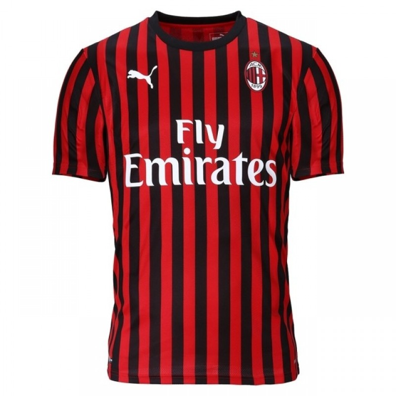 Moisture Wicking 2019-20 AC Milan Home IBRAHIMOVIC 21 Soccer Jersey