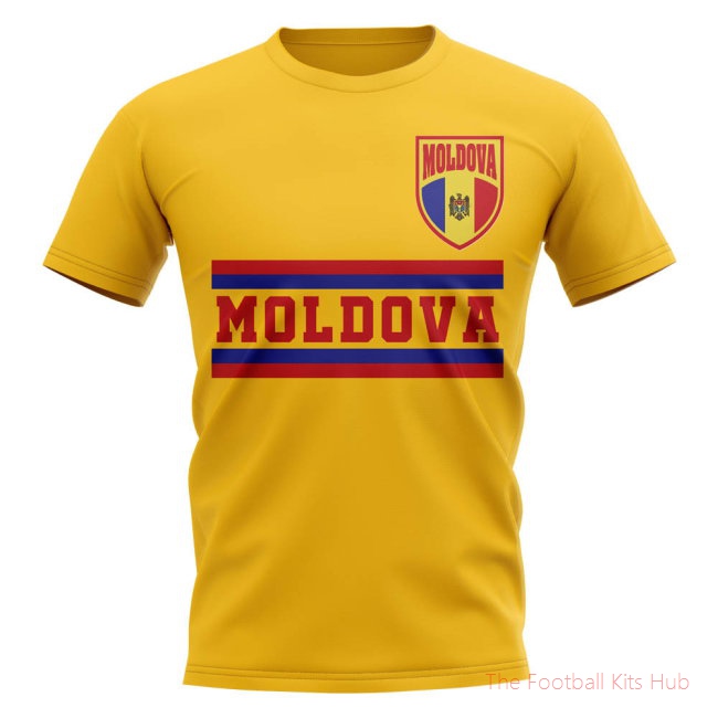 Moldova Core Football Country T-Shirt (Yellow)