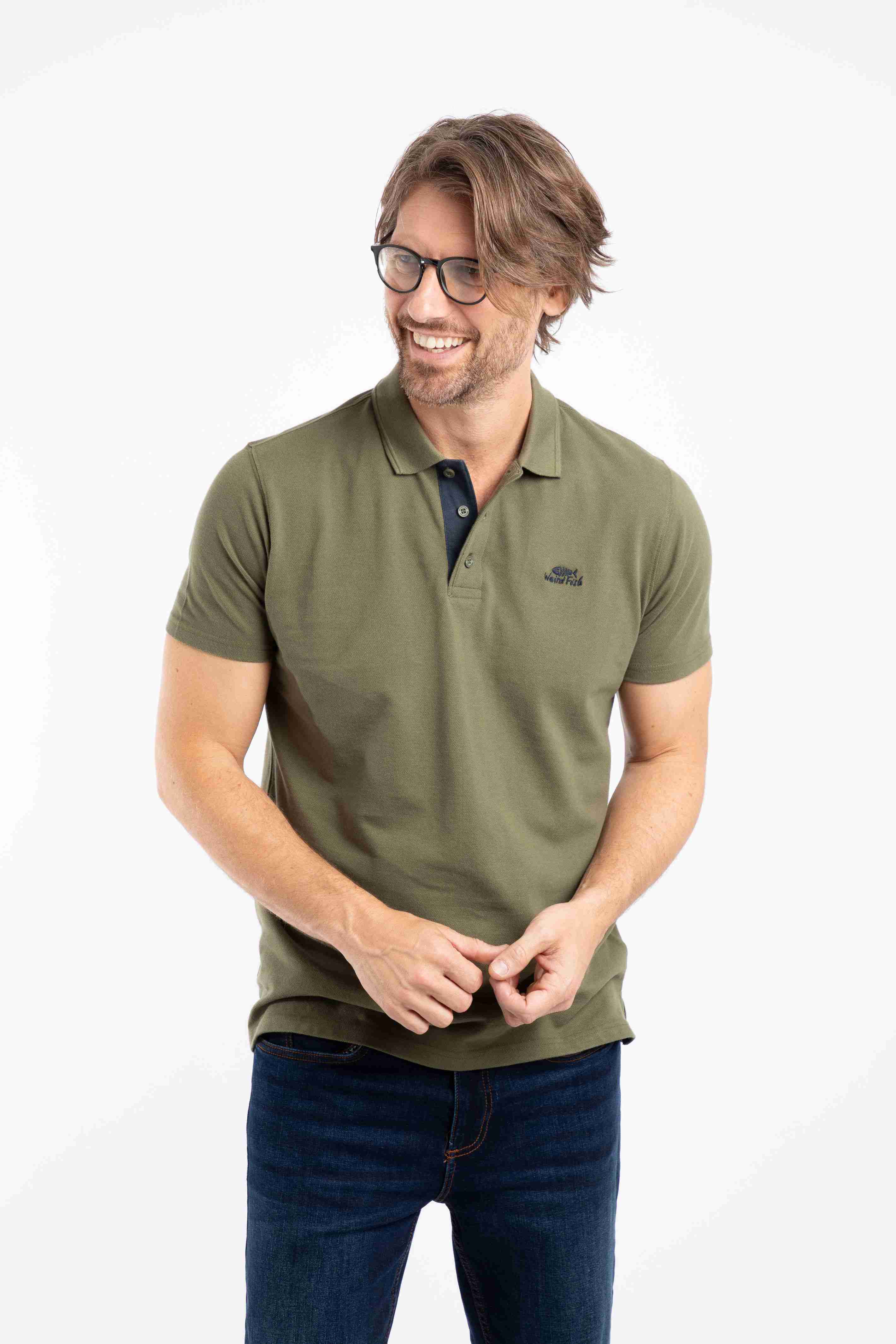 Miles Pique Polo Shirt Burnt Olive