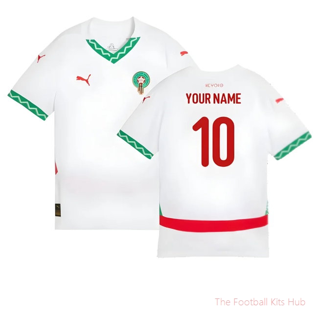 2024-2025 Morocco Away Shirt (Kids) (Your Name)