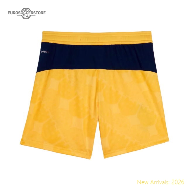 High-Quality 2025-2026 Ac Milan Third Shorts (Yellow) - Kids