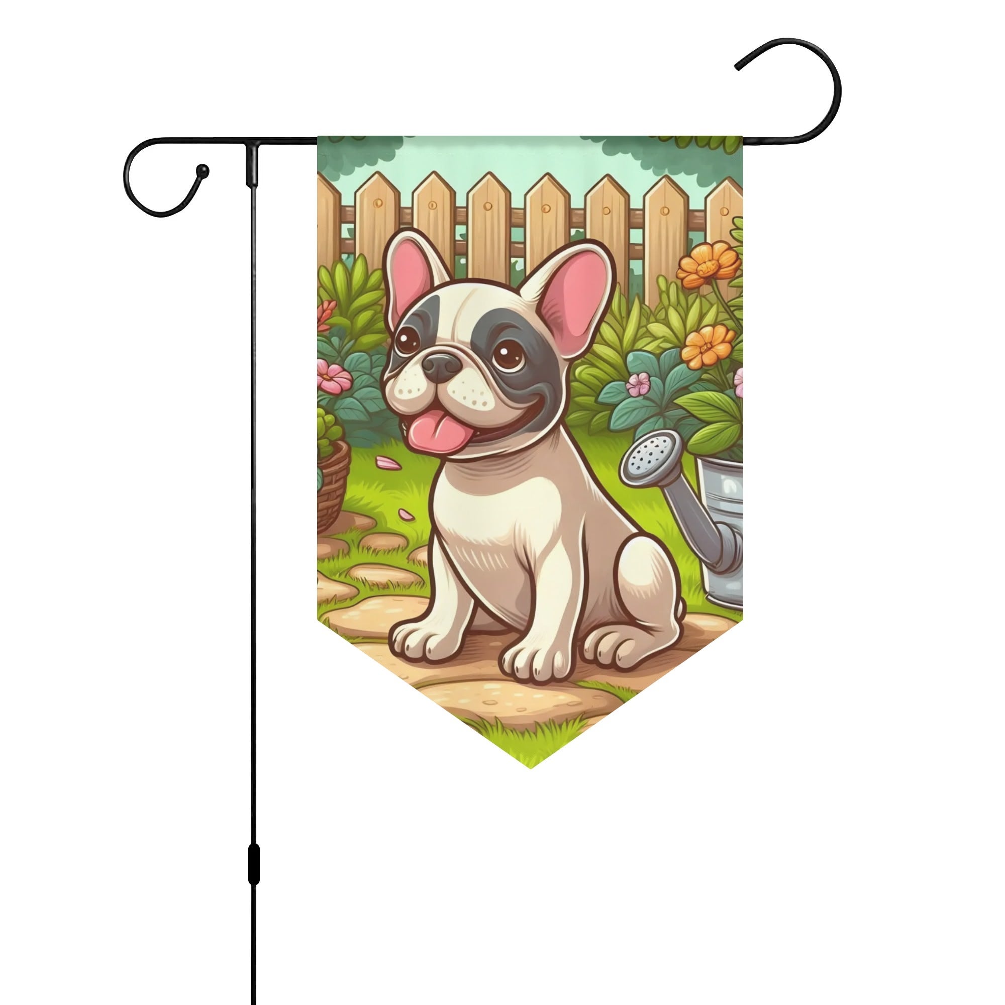 Frenchie-Fan Street-Ready Sophie - Garden Flag Banner for Daily Life