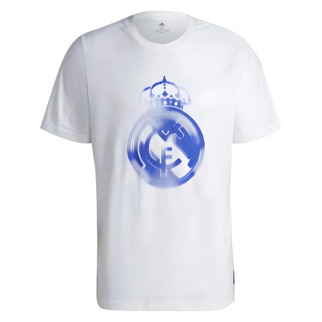 2021-2022 Real Madrid Budget Friendly Football Shirt (White-Blue)