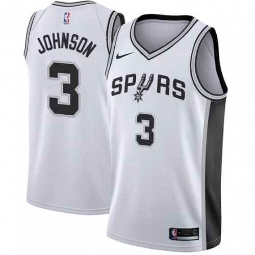 Premium SAS NBA Swingman Jersey #3 Keldon Johnson 2024 Icon - White