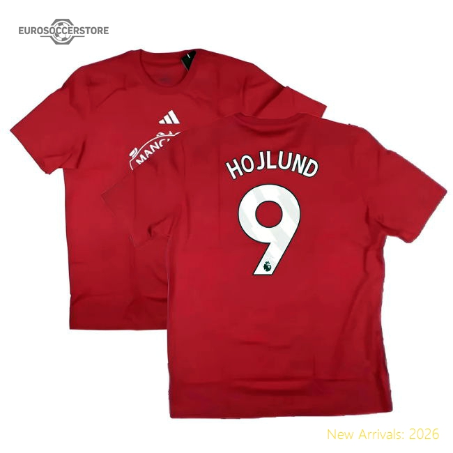 2024-2025 Man Utd DNA Graphic Tee (Red) (Hojlund 9)