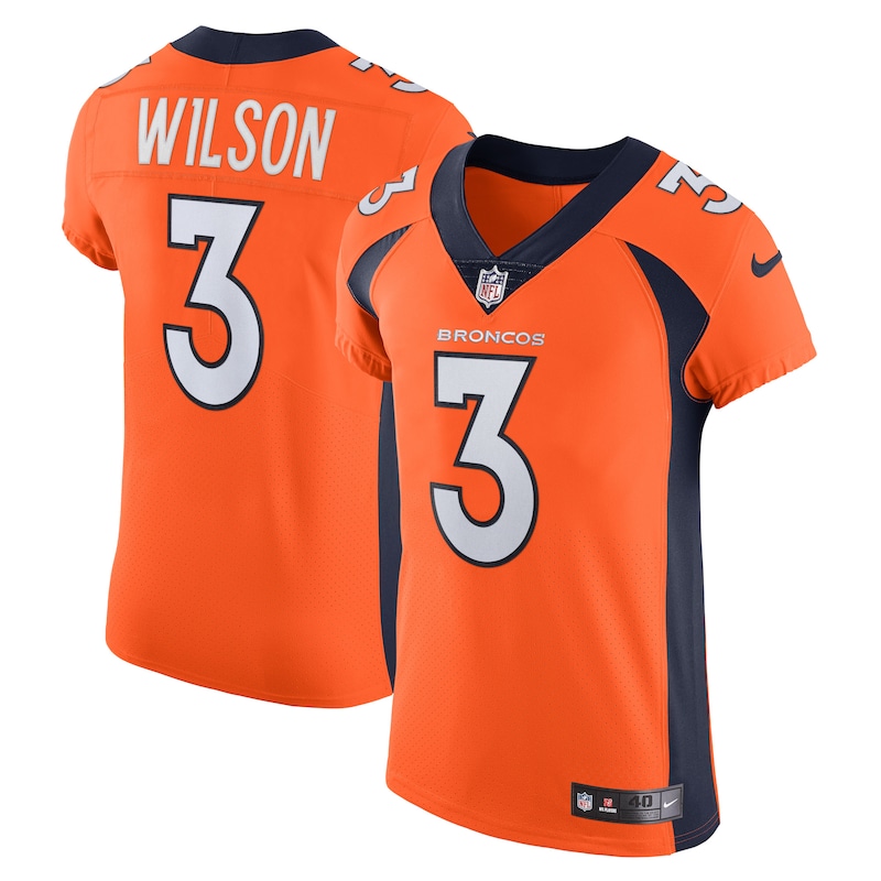 None Russell Wilson Denver Broncos Historic Franchise Authentic Jersey