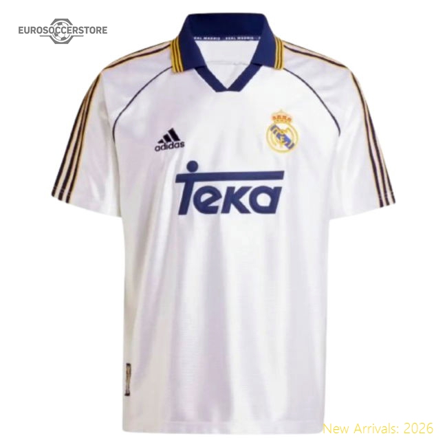 Match-Day 1998-2000 Real Madrid Reissue Home Shirt (Beckham 23)