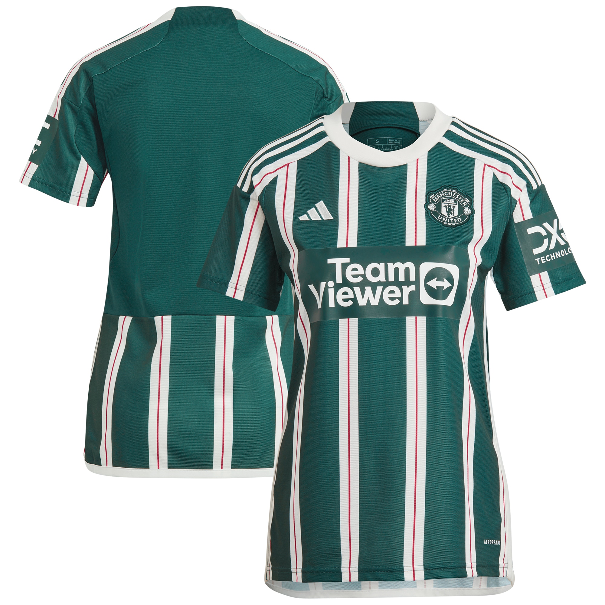 [SJH] Youth Manchester United Women's 2023/24 Away Replica Jersey - Green