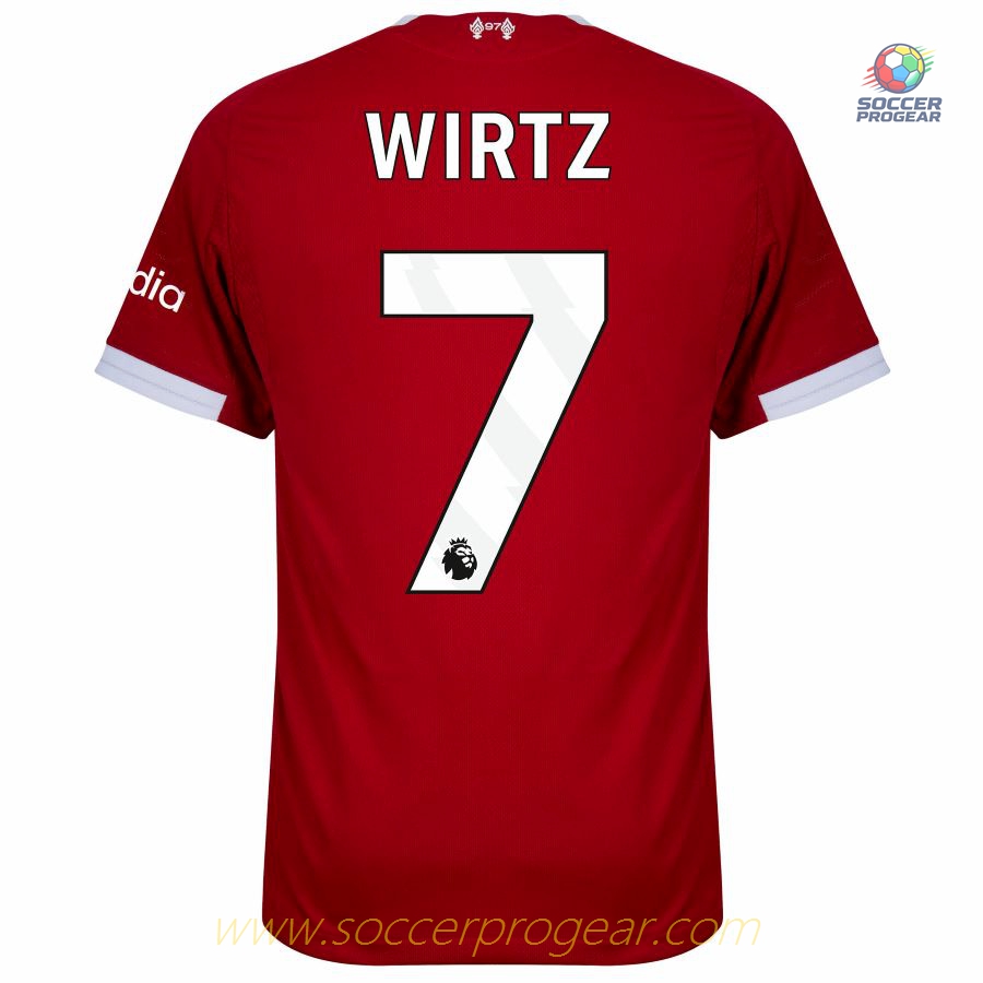 Liverpool Home Team Soccer Shirt 2025/26 Collection Wirtz